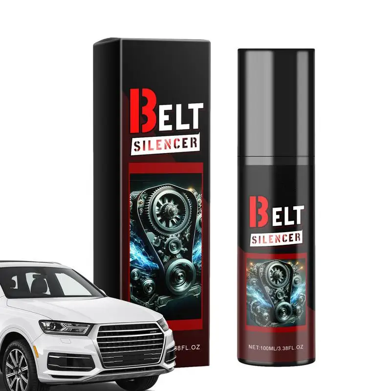 Car Belt Dressing Spray Prolongs Belt Life Engine Belt Silencer Spray-On Dressing Noise Lubrication Protection Friction Reducer