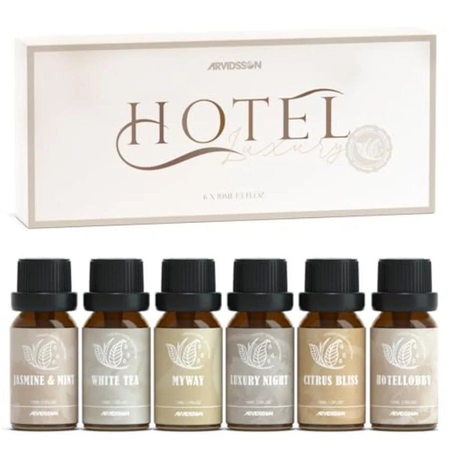 

ARVIDSSON Hotel Diffuser Oils Gift Set - Hotel ential Oils for Diffusers and Crafting - Inspired by the 5 Star Hotels Scent, Pr
