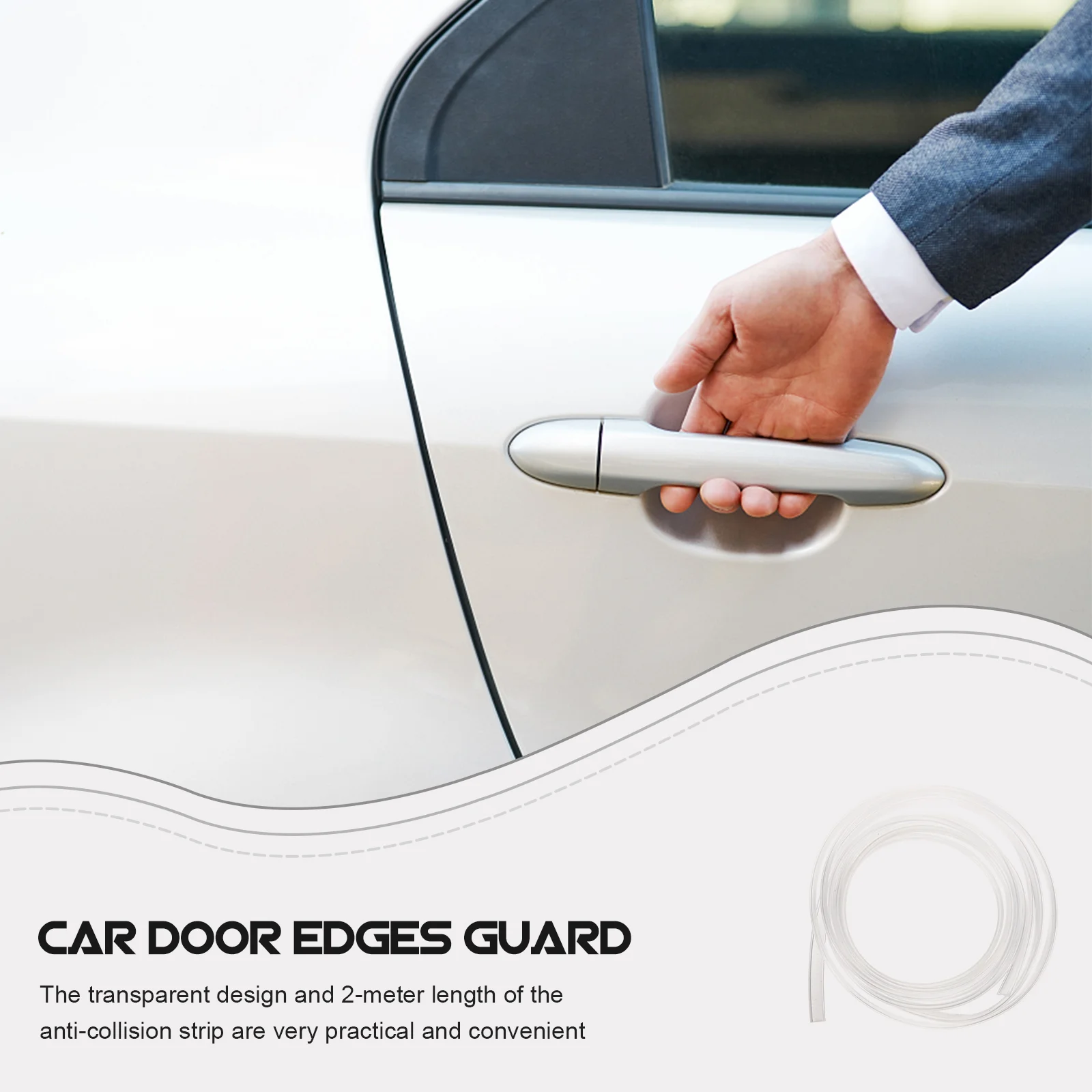 Car Door Edges Guard Sealing Strip Trim Bumper Anti-collision Protective Pvc Guards for