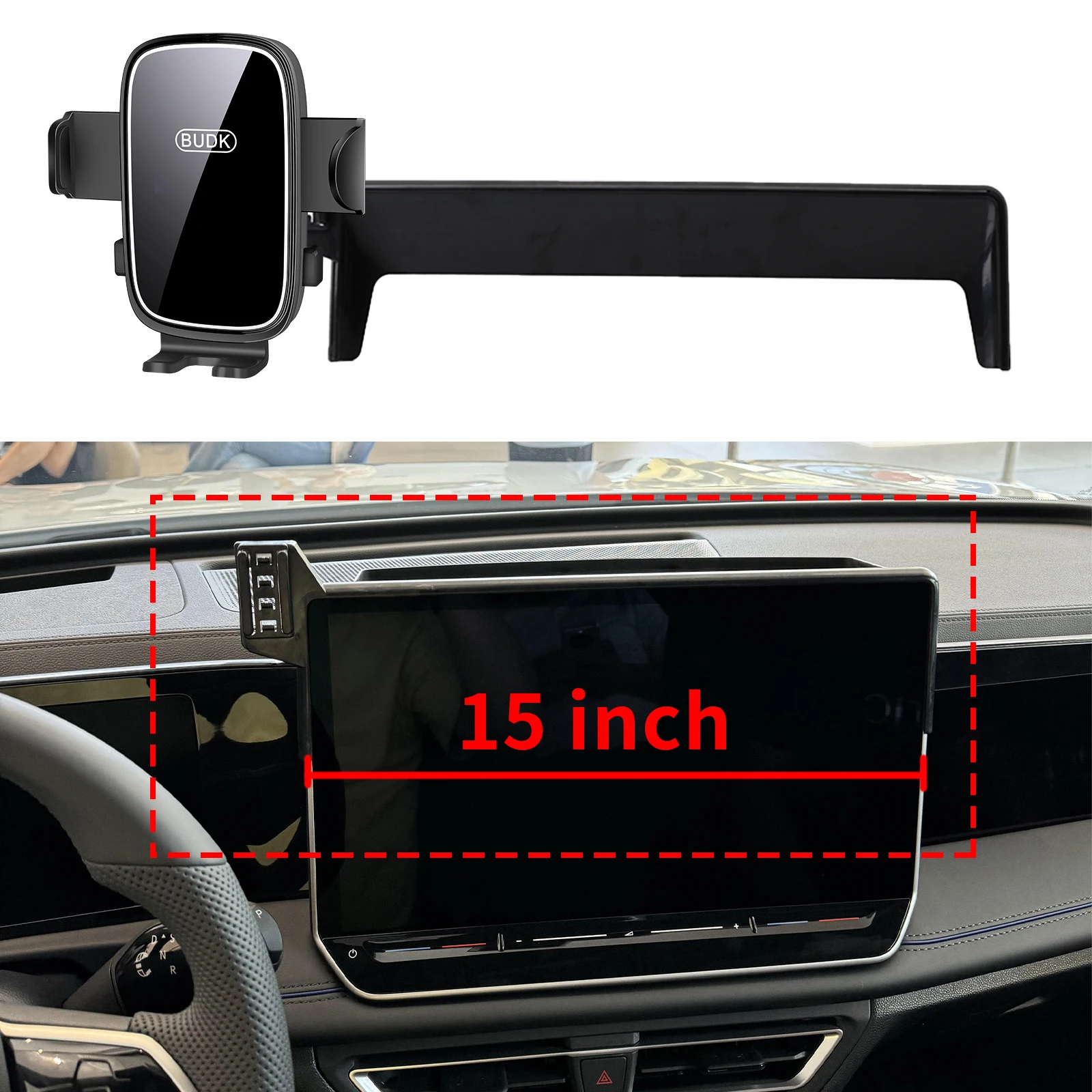 

fit for VW Tiguan 2025 2026 Custom Fit Phone Holder Mount Dashboard Screen Base No Drill Car​​ accessoires