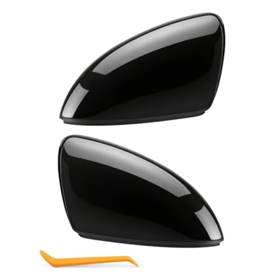 

Pair Left and Right Side Mirror Cover Fit for Volkswagen Jetta 2019-2025, Replacement Part Number, Exterior Mirror Housing, Bla