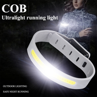 Multifunctional Wrist Light Outdoor Sports Night Running Light Night Safety Warning Light Waterproof Camping Hand Flashlight USB