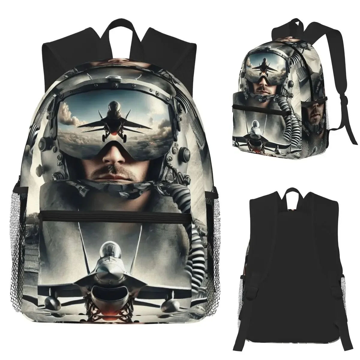 Modern Tom Cruise Movie Top Gun Maverick Student Backpack School Bag Hiking Travel Daypack for Boys Girls Bookbag Shoulder Bags