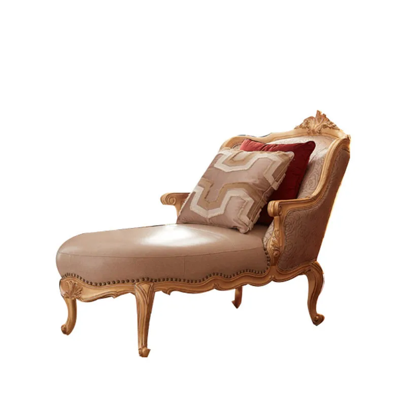 British neoclassical carved chaise longue European bedroom chaise longue beauty couch chaise longue