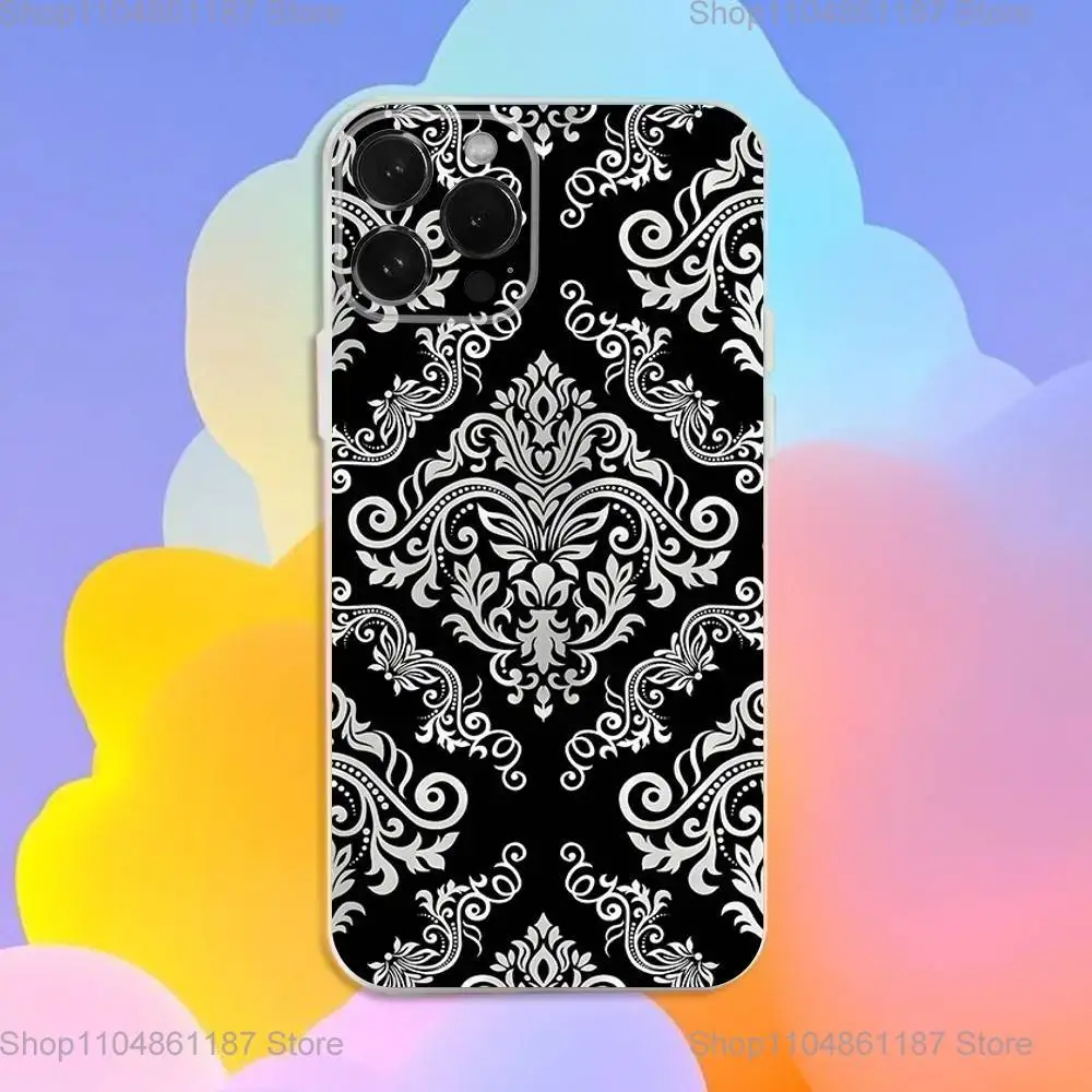 حافظة هاتف بنمط باندانا لهاتف آيفون 17,16,15,14,13,12,11 Pro,Max,Plus,X,XS,XR,SE,سيليكون شفاف صغير ناعم