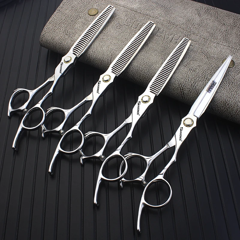 Hairdresser's exclusive hair clippers, 6.5 inch flat scissors, fish bone and tooth scissors, thin and barber hair shears