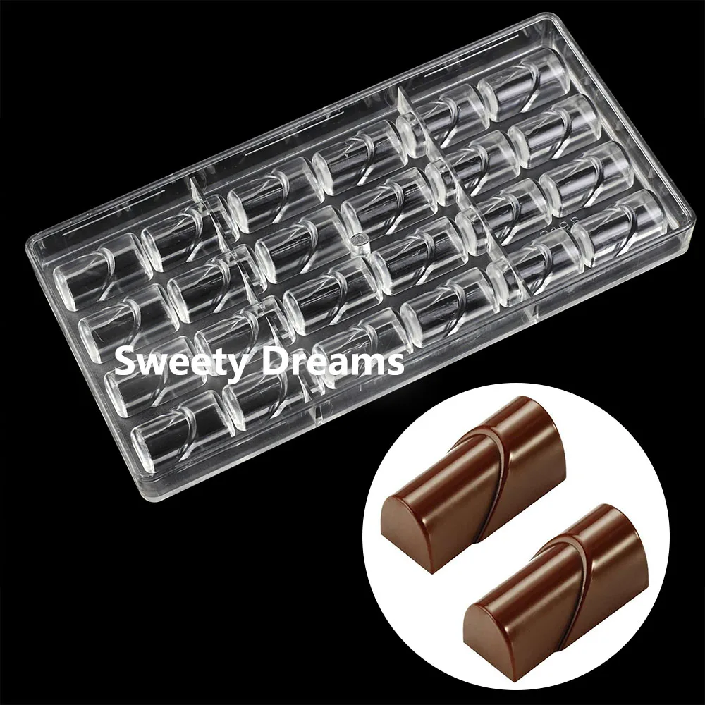 Classic Belgian Polycarbonate Chocolate Mold Valentine day lipstick shape Sweets Baking Candy Mould Confectionery Tool Bakeware