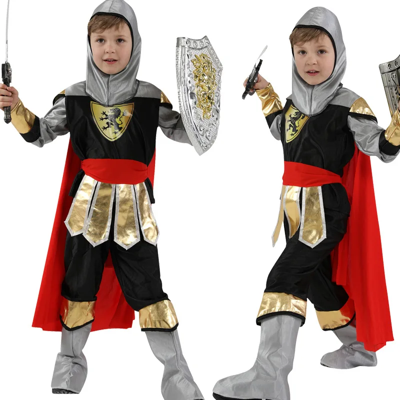 

Halloween Medieval Children's Ancient Roman Warrior Costumes Carnival Party Gathering Cosplay Costumes Stage Performance Costume