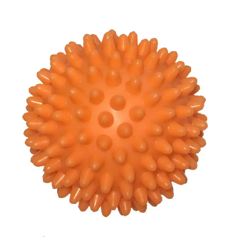 Bola pijat Spiky PVC awet, 1 ~ 15 buah titik pemicu olahraga kebugaran kaki tangan pereda nyeri Plantar Fasciitis pereda landak 7cm