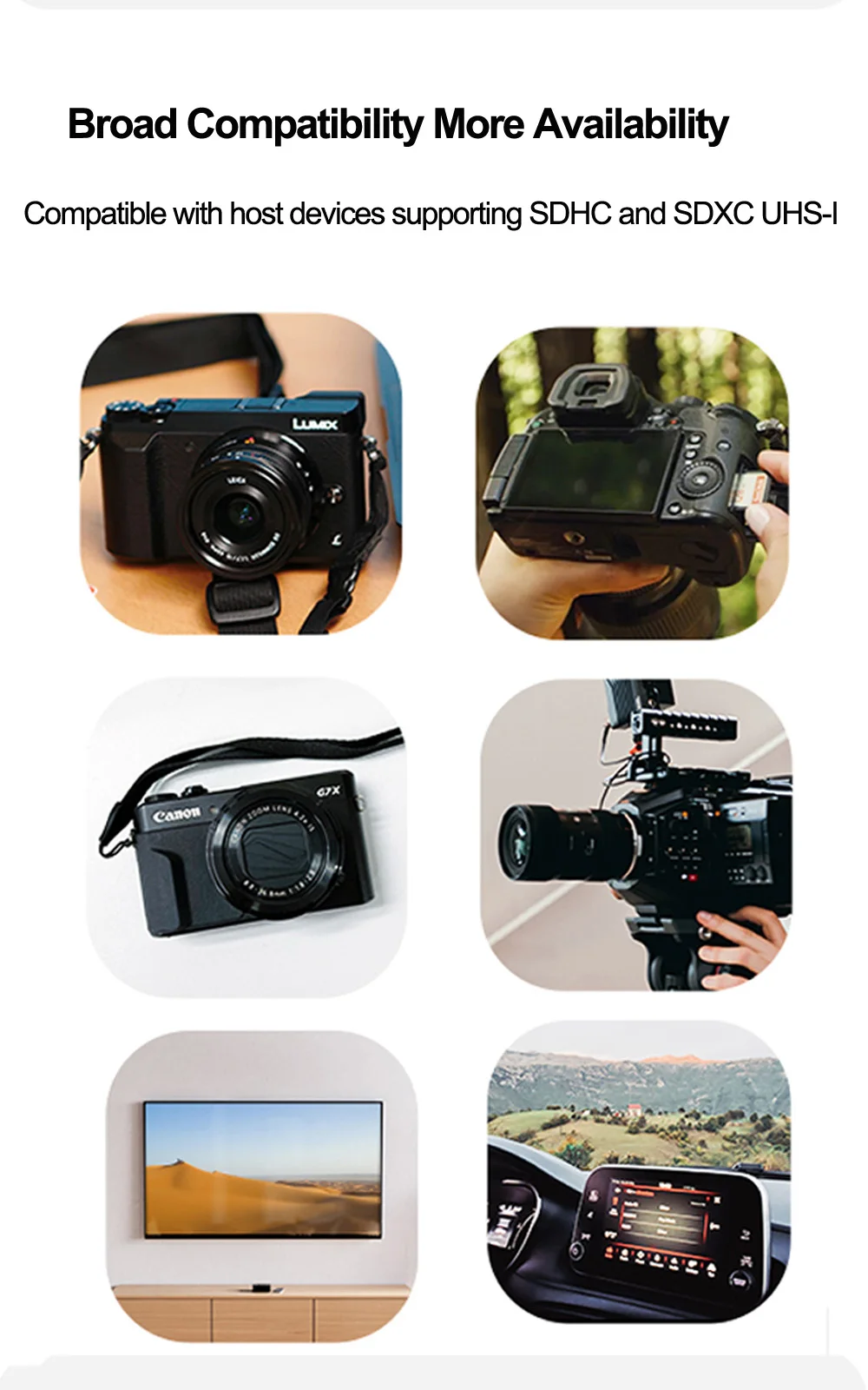 SanDisk Ultra/Extreme/Extreme Pro SD-Karte 32GB SDHC UHS-I 64GB/128GB 256GB SDXC UHS-I Vollformat-SD-Karte für Kamera Full HD Video – Detail 1