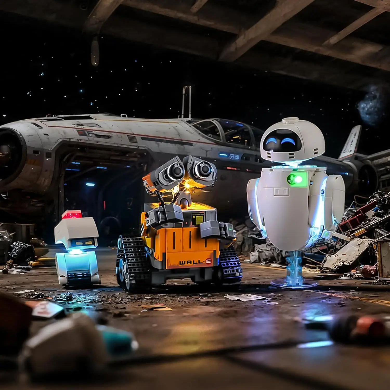

Светодиодный светильник HPROSPER 5 В (без модели) для декоративной лампы Lego 43279 Disney Wall-E и EVE с батарейным блоком