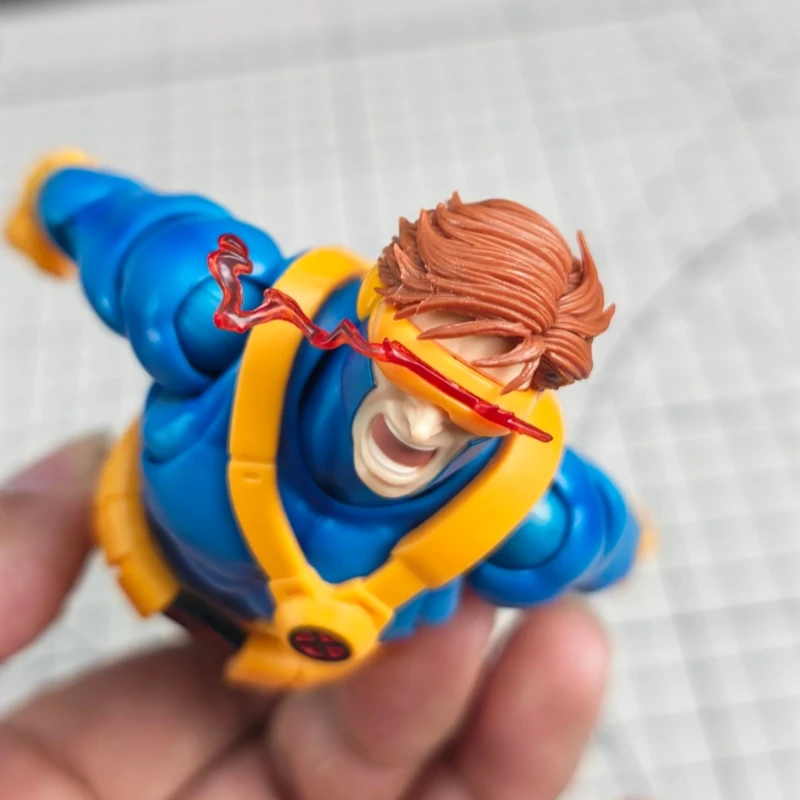 Figura de Acción Articulada de PVC de Bandai S.H.Figuarts X-Men Cyclops Gamerverse, Juguete Coleccionable