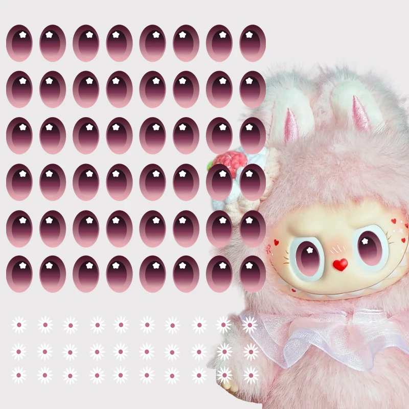 Labubu V1v2v3 New Eye Stickers Mokoko Series Same Eye Stickers Diy Labubu Doll Material Props 10th Anniversary Labubu Accessorie