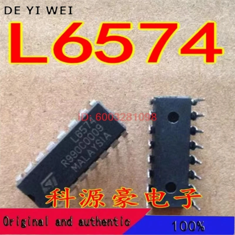 1 Pçs/lote Original Novo L6574 DIP-16 IC Chip Controlador de Reator Eletrônico Para Lâmpadas Fluorescentes Reguláveis