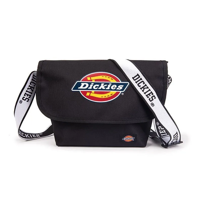 Dickies Fashion Classic Print Black White Messenger Bag, Crossbody Shoulder Bag for Men Women