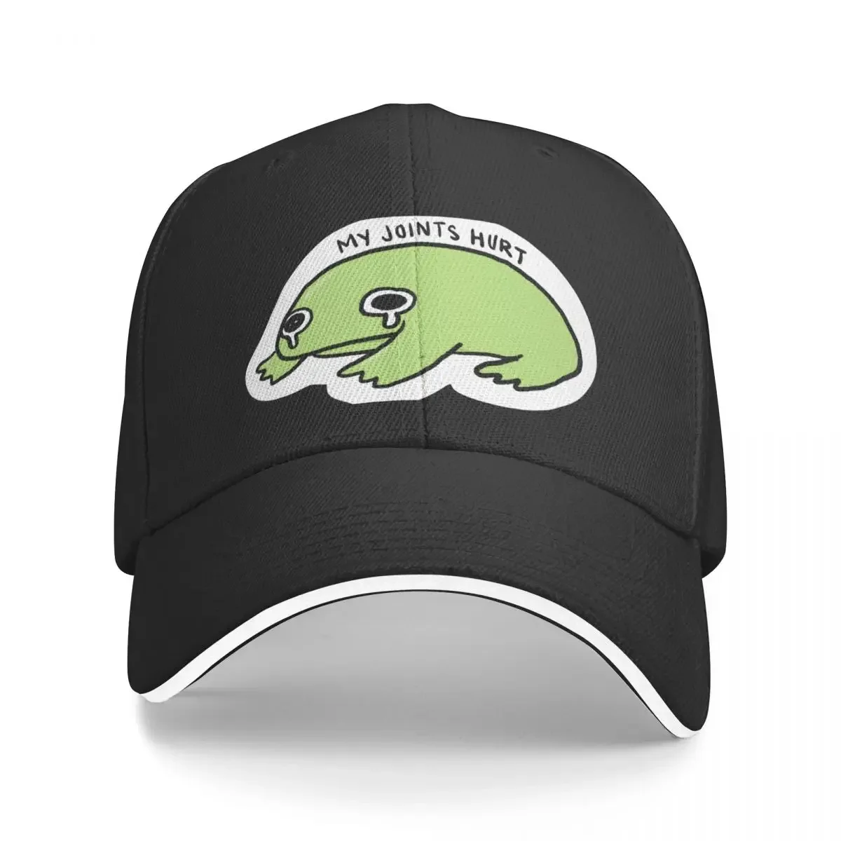 My Joints Hurts Crying Green Frog Baseball Cap funny hat Trucker Cap Men Golf Wear Women's