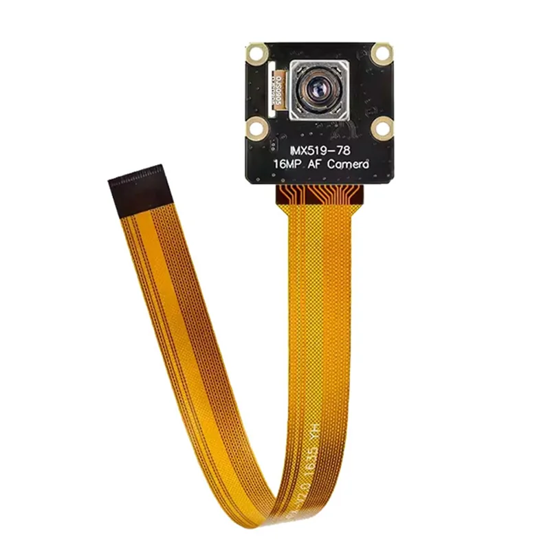 B24B For Raspberry Pi 5 16MP AF Camera Auto Focus IMX519-78 4656X3496 High-Resolution Industrial Grade Camera Module