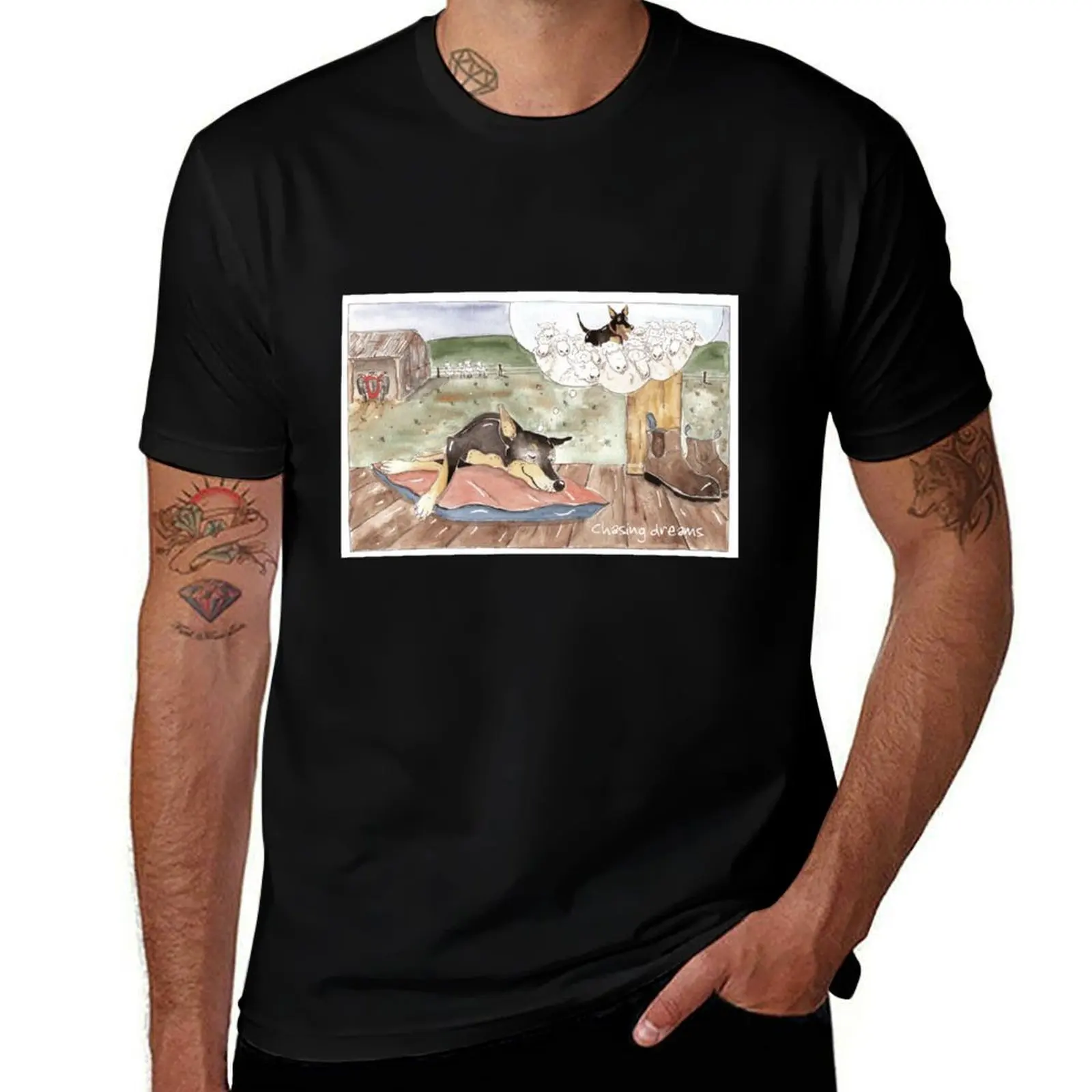 

Chasing dreams T-Shirt Fashion Casual Short Sleeve T-Shirt