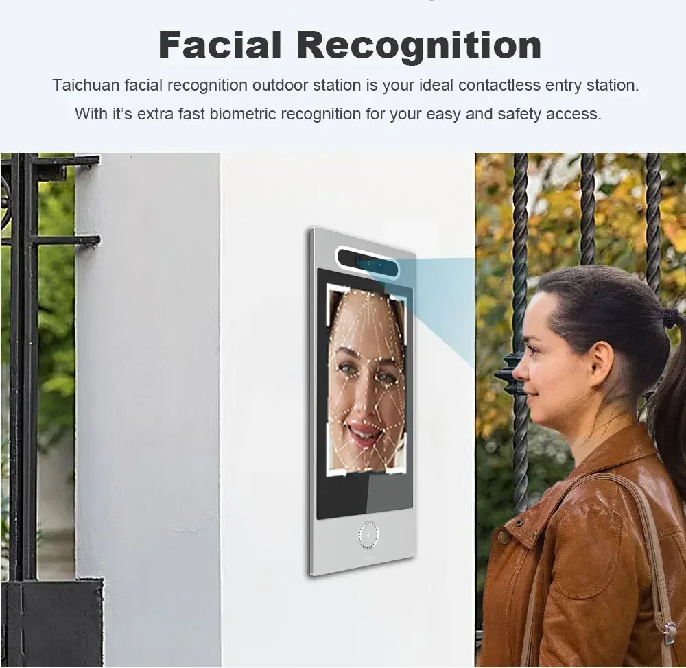 Android System SIP IP 10 Inch Smart HD IP Video Intercom Doorbell Video Entry Intercom for Multi Apartments
