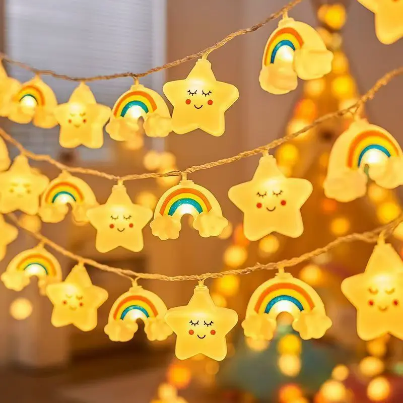 USB e bateria alimentado Star Light String, luzes impermeáveis da noite, Natal, presentes de festa de aniversário, 10 LEDs, 20 LEDs, 40LEDs