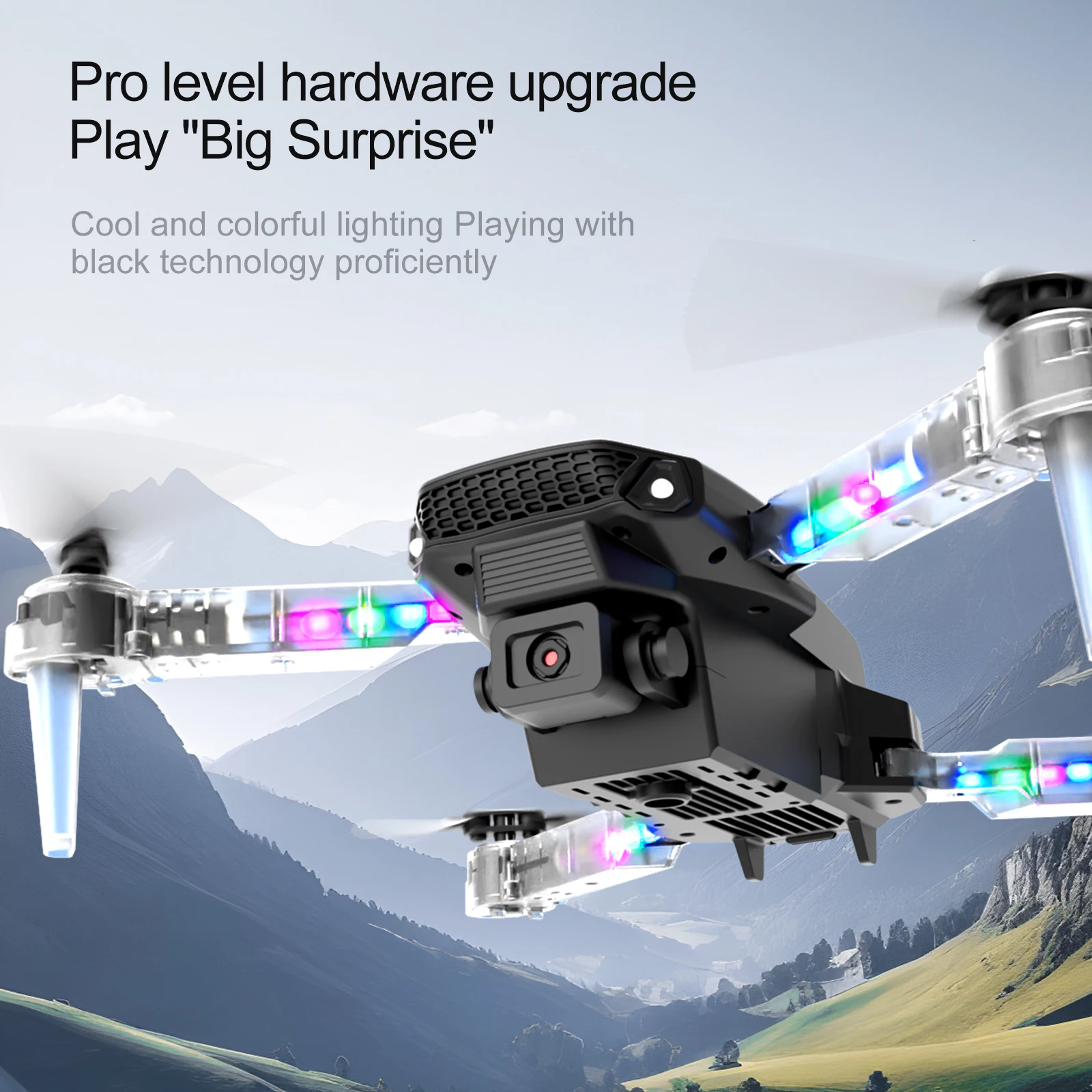 

E88 E99 Pro Max with Screen Control HD 8K Drone Dual Camera Colorful Light Foldable Mini RC Dron Boys Gift 10 Min Flight Time