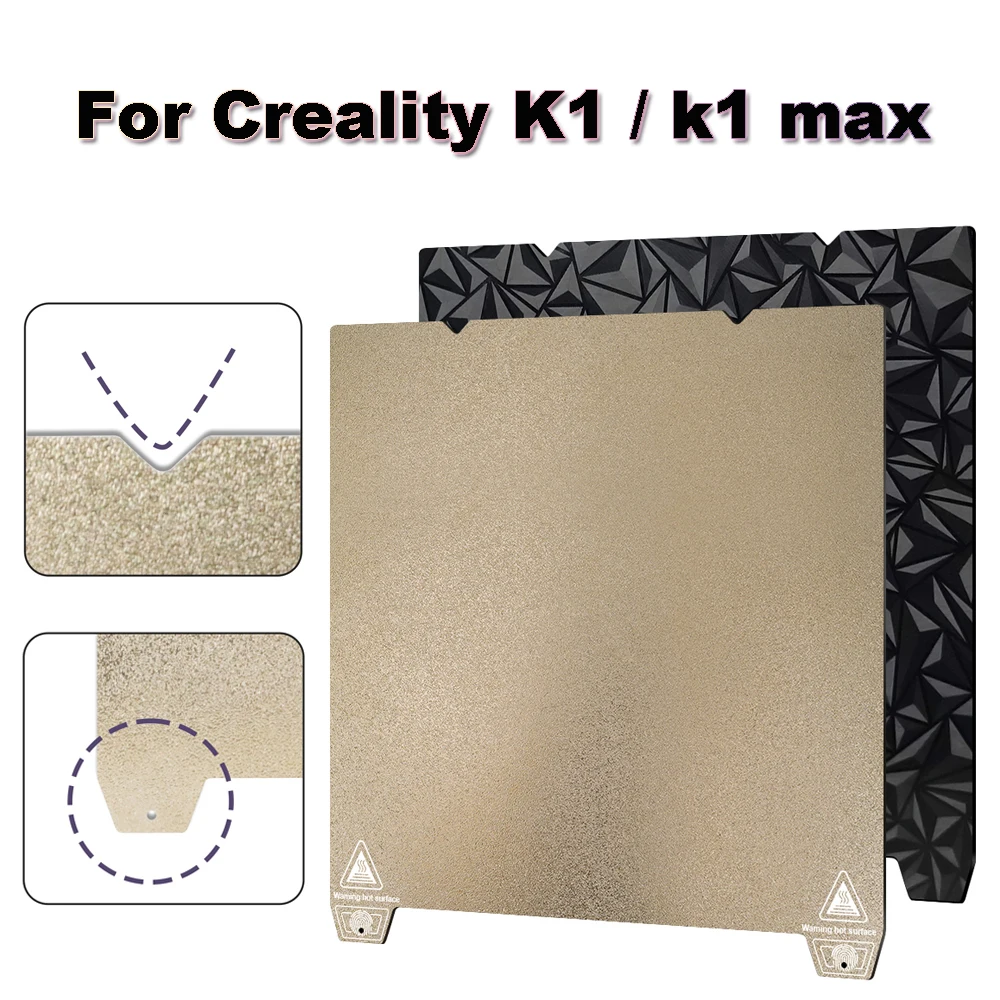 

PEO For Creality K1 / k1 max 310*315mm Build Plate PET Ender 3 S1 235*235mm Printing Platform Board PEI Heated Bed
