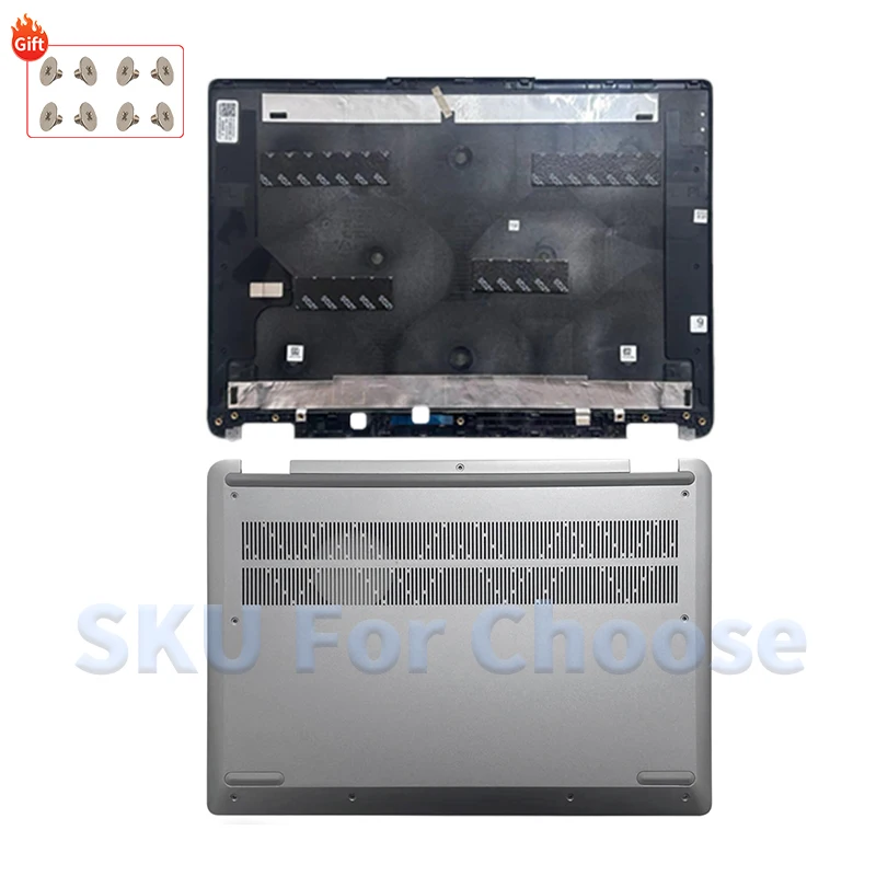 Серебристая новая сменная крышка для Ideapad Flex 5 14ALC7 14IAU7 82R9 82R7, чехол для ноутбука, задняя крышка ЖК-дисплея/подставка для рук/нижняя часть