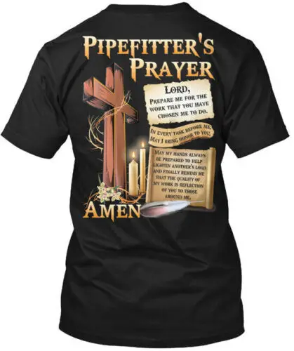 

Pipefitters Prayer T-Shirt Made in the USA Size S to 5XL