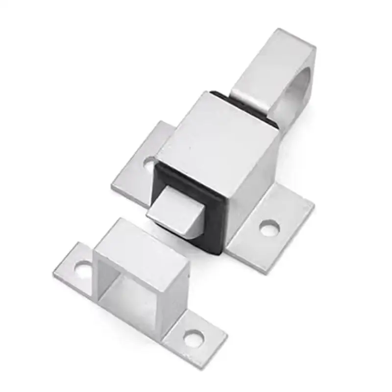652F Impacts Activated Closing Spring Door Latches Easy Installation Aluminum Auto Locking Door Bolt for enhances Security
