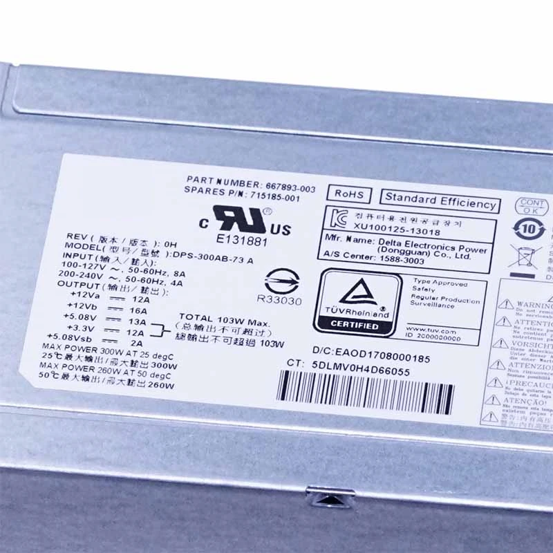 New Original PSU 300W Power Supply DPS-300AB-73 A DPS-300AB-72 A PCD009 PS-6301-4 PC7036 PS-5301-02 PS-6301-7 849648-001