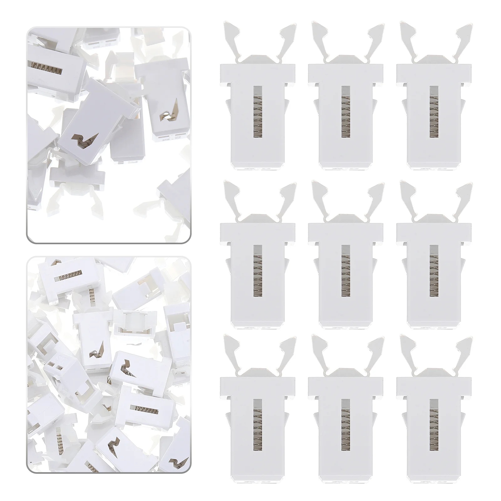 50 Pcs Switch Lock for Garbage Can Push-Button Trash Bucket Trashcan Plastic Buckles Home Waste Bin Latches Clip Buttons