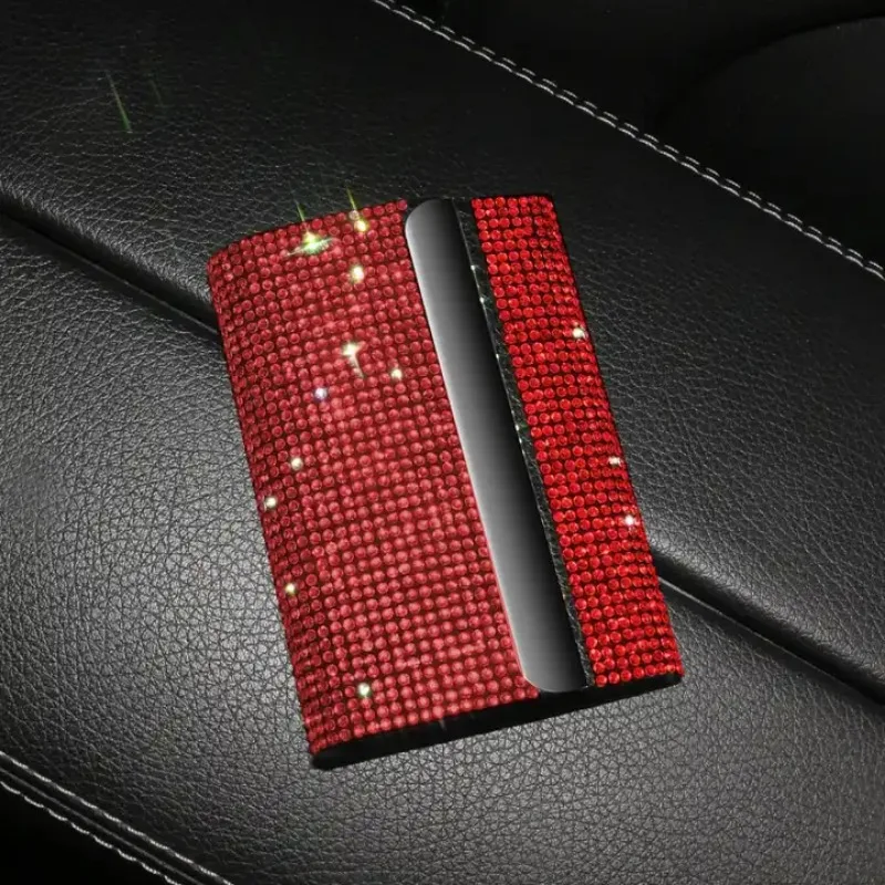 Crystal Car Driver License Card Bag for Auto Driving License Credit Card Storage Organizer ID Box Car Accessories for Women
