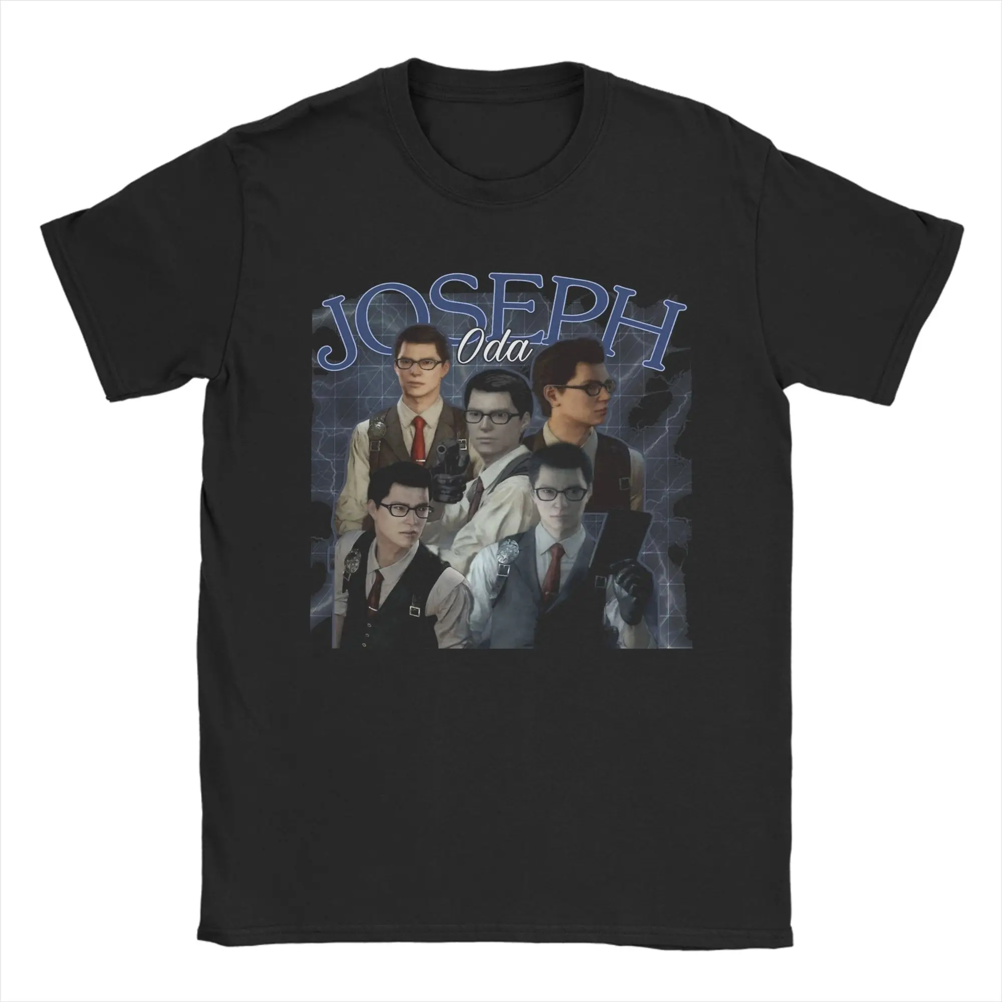 Joseph Oda Collage The Evil Within T-Shirts Men 100% Cotton Tee Shirt Round Collar Short Sleeve T Shirt Original Clothes