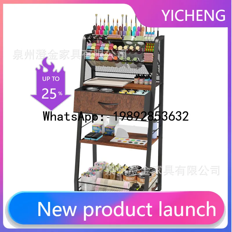

DSA Metal Cart Multifunctional Storage Finishing Rack Mobile Standing Rack