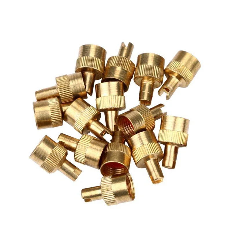 4pcs/12pcs Slotted Head Valve Stem Caps for Car Motorcycle Tire Valve Caps Bronze Pure Copper Auto Tyre Stem Cover Dust Cover