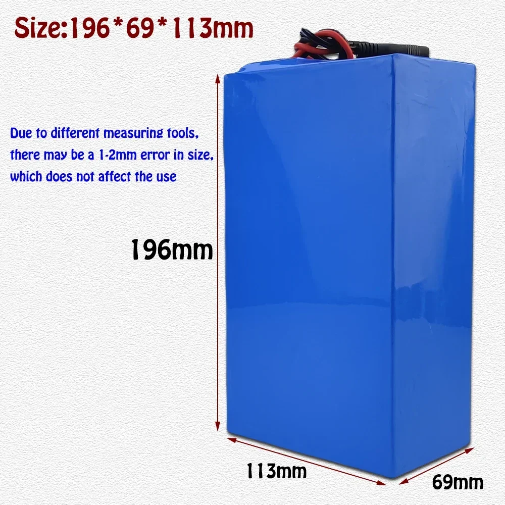 10S6P 36V 34000mAh High-capacity Rechargeable 18650 Li-ion Battery Built in BMS Suitable for Electric Scooter Battery