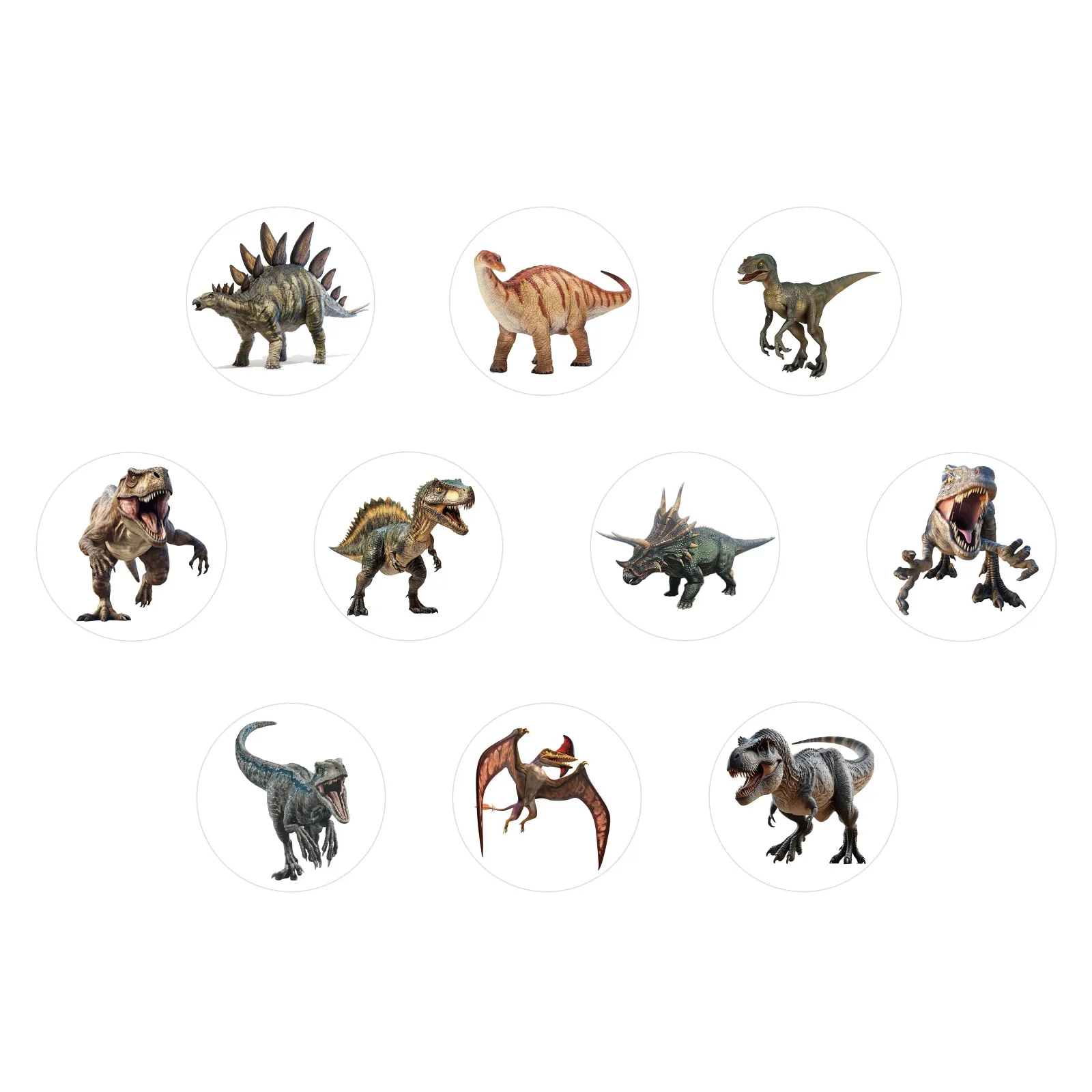 500 個新ティラノサウルスレックス恐竜スクロールステッカー装飾 DIY ハンドブックテープ文具シールステッカー子供