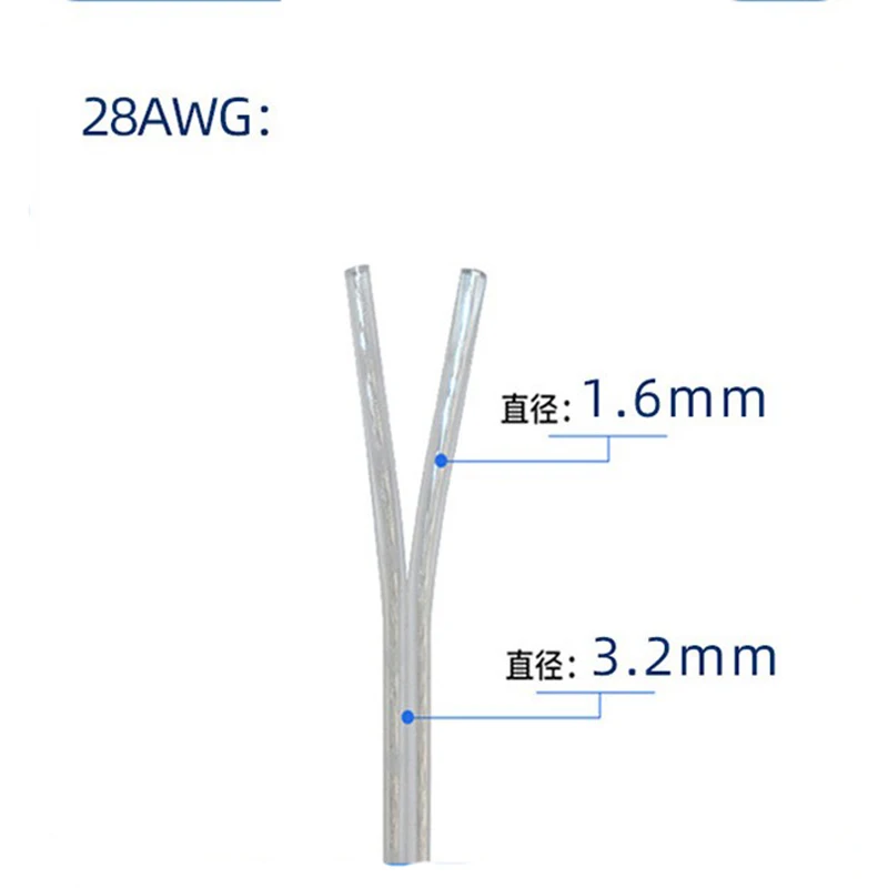 Двухпроводной провод 28awg 5-50 м, шнур питания, медный сердечник, провод, электрический кабель, розетка, оборудование для проводки, проводка для подключения питания