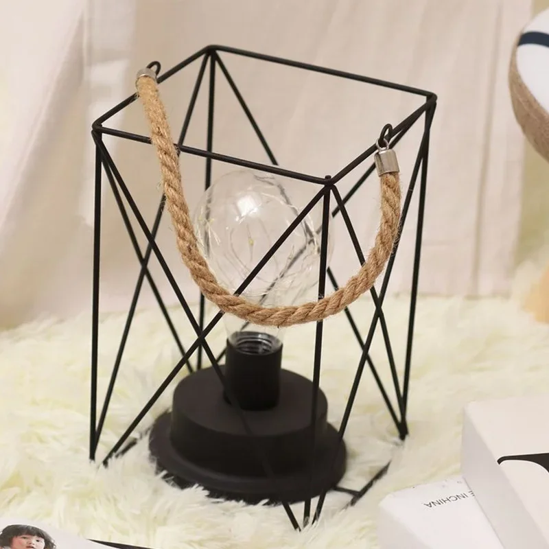 Thanksgiving Holiday Twine Lantern Indoor Decorative Round Square Warm White Light For Outdoor Leisure Christmas Celebrations