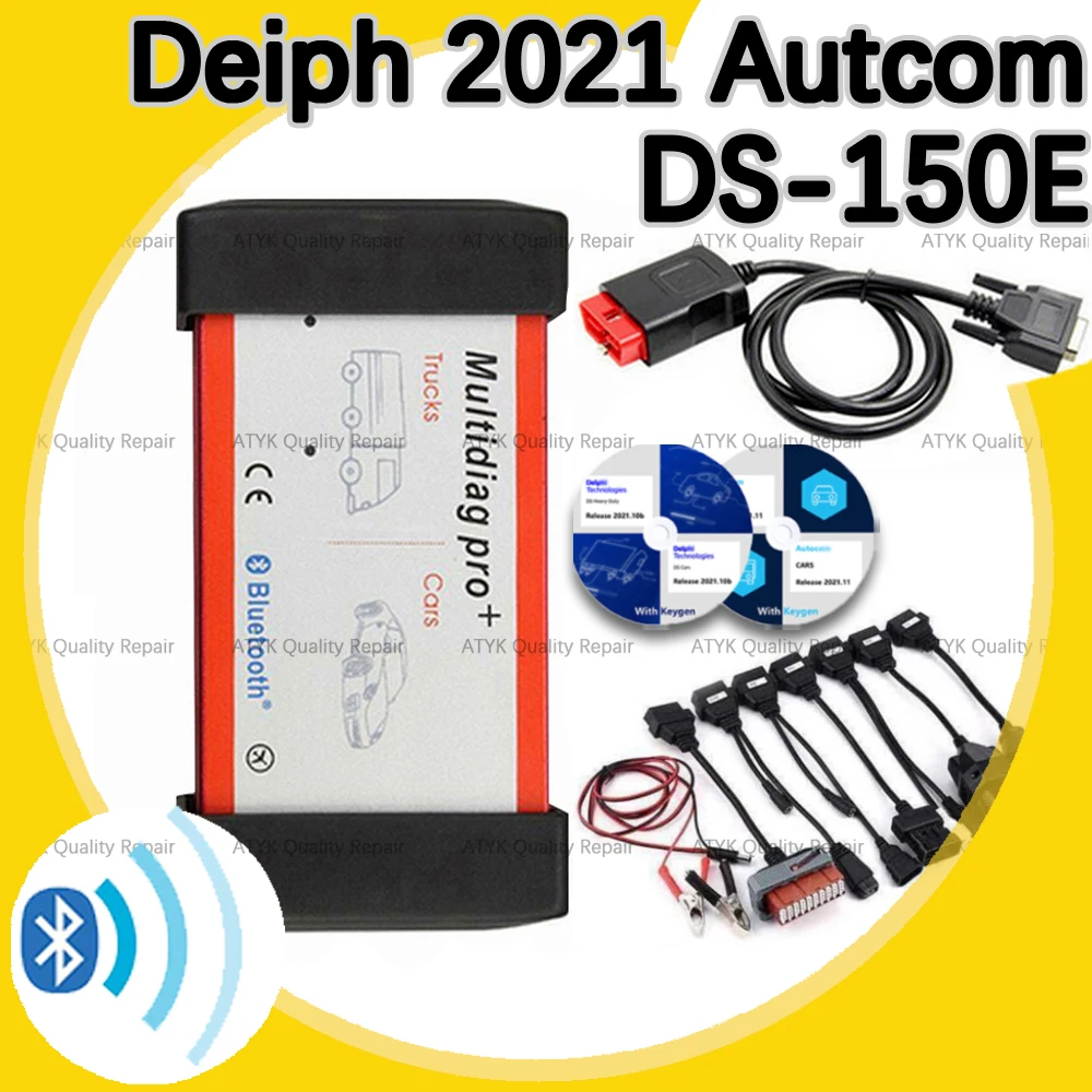 

Del-phi 2021 Auto-com DS-150E with keygen Bluetooth diagnostic pour voit inspection tool Repair obd scanner automotriz Car truck