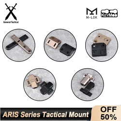 Base de lampe de poche en métal décalé pour scout de chasse, série ARIS Airsoft, DulMount, M300 Mfemale, MLOK EllyMOD, rail de 20mm