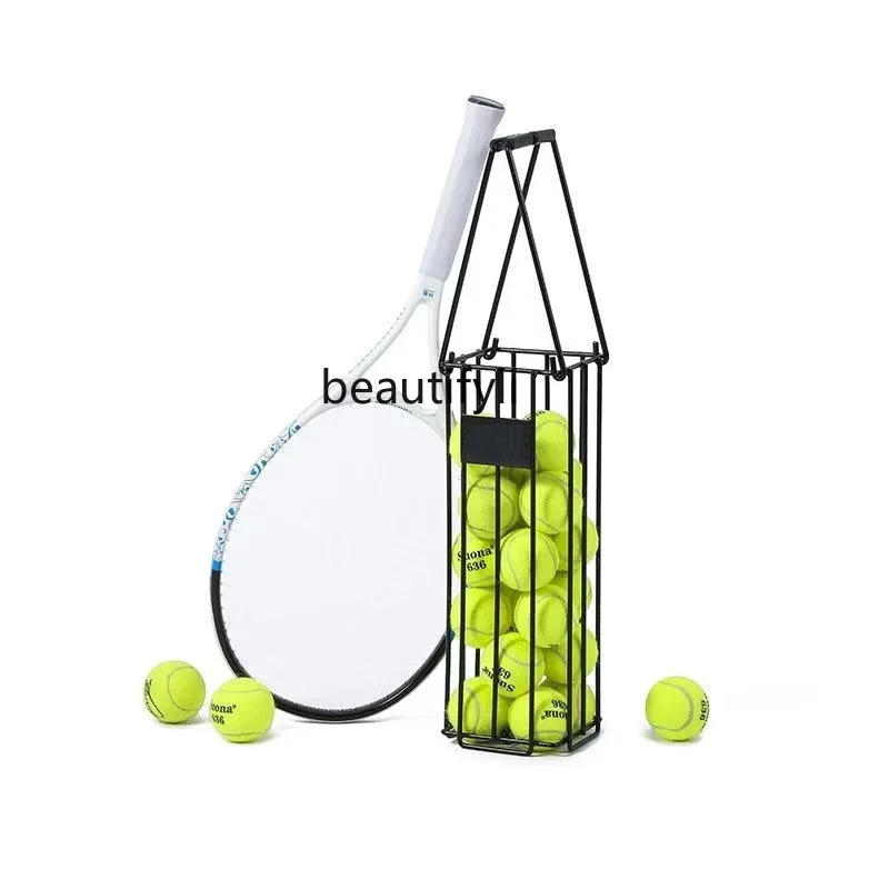 Tennis ball pickup device Down-pressure ball pickup frame Portable storage Large capacity Durable training