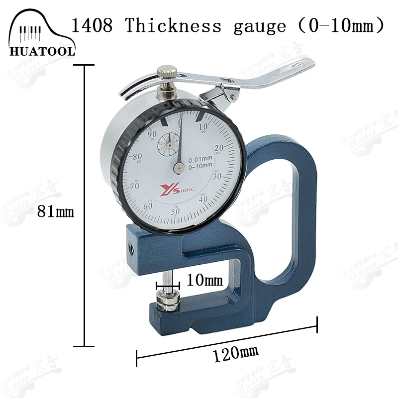 Guitar Making Tool Carbon Fiber Plastic/Stainless Steel LED Digital Display Caliper Electronic Display Thickness Gauge