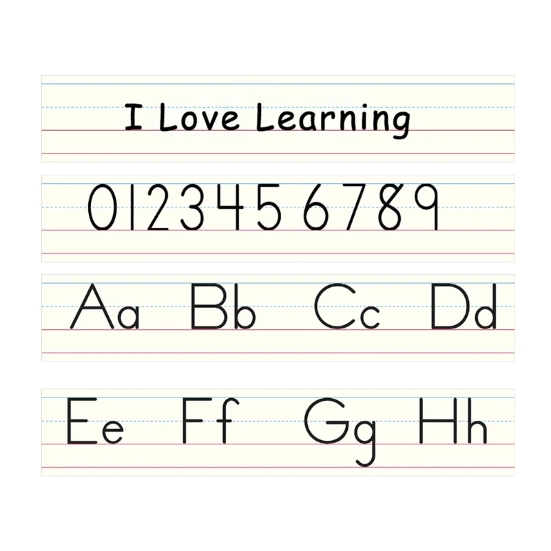 50 Sheets Sentence Learning Strips Wide Ruled Sentence Strips Erasable Dropship