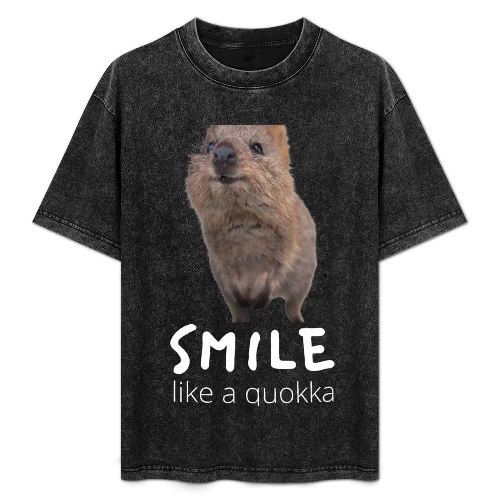 SMILE, like a quokka. Rottnest Island, Western Australia T-Shirt anime clothes sublime quick drying t shirt men