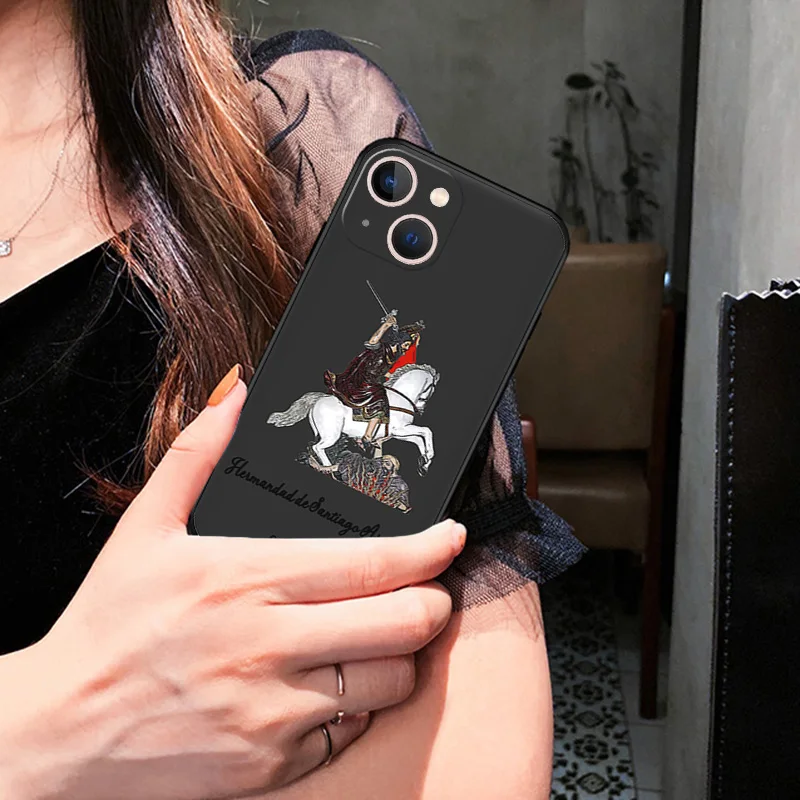 Anti-Drop Soft Phone Case For iphone 16Plus 11 12 13 Mini 14 15 16 Pro XS Max XR 7 8 Plus Horse Knight Flamenco Dancer Cover