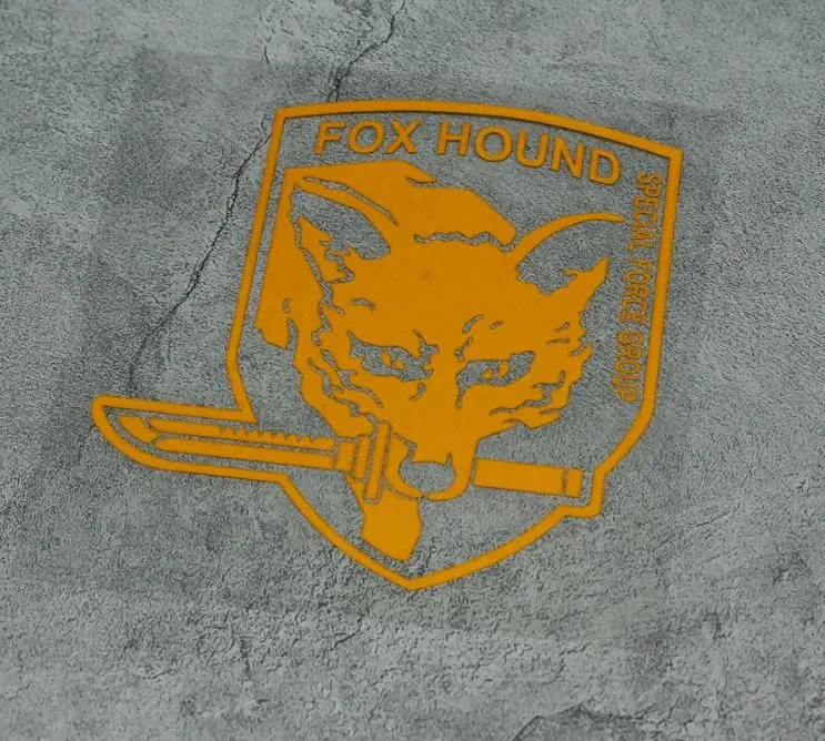 Reflective Solid Fox Hound Special Force Group Stickers Metal Gear  Decals Car Styling Moto Sports Vinyl for Window  Motorcycle