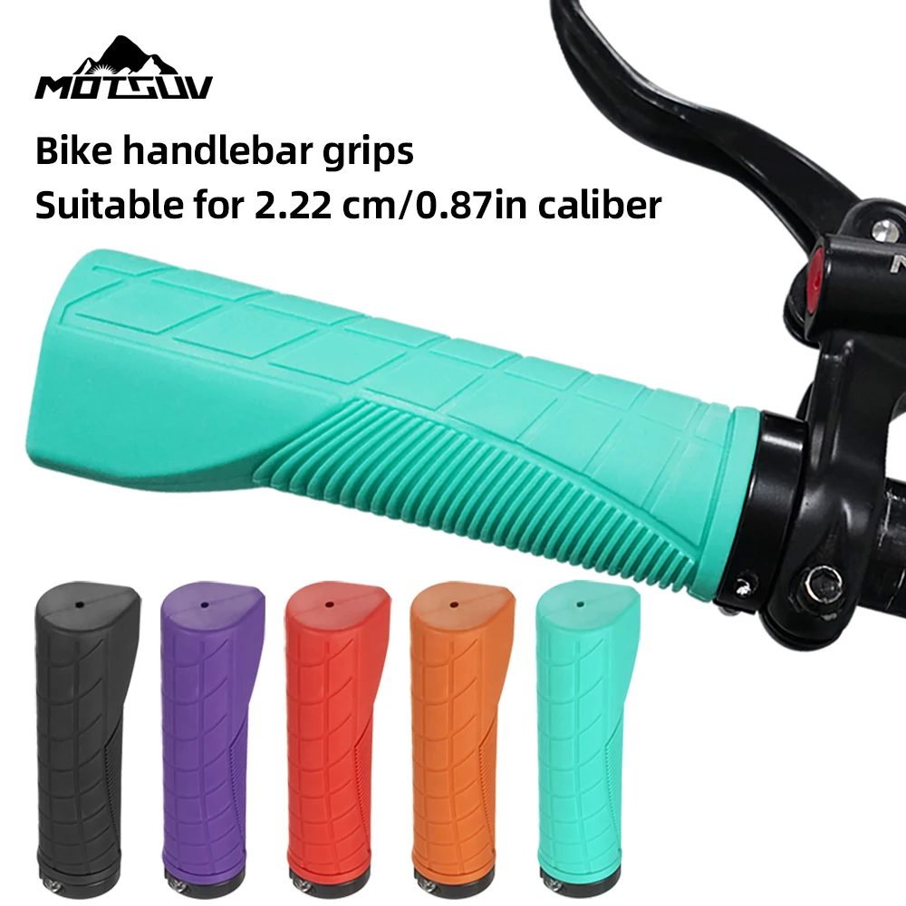 MOTSUV MTB Bicycle Grips Bike Handlebar Grip Shockproof Anti-Slip Bike Handle Cuffs Cover Ergonomic Rubber Cycling Handle Grips