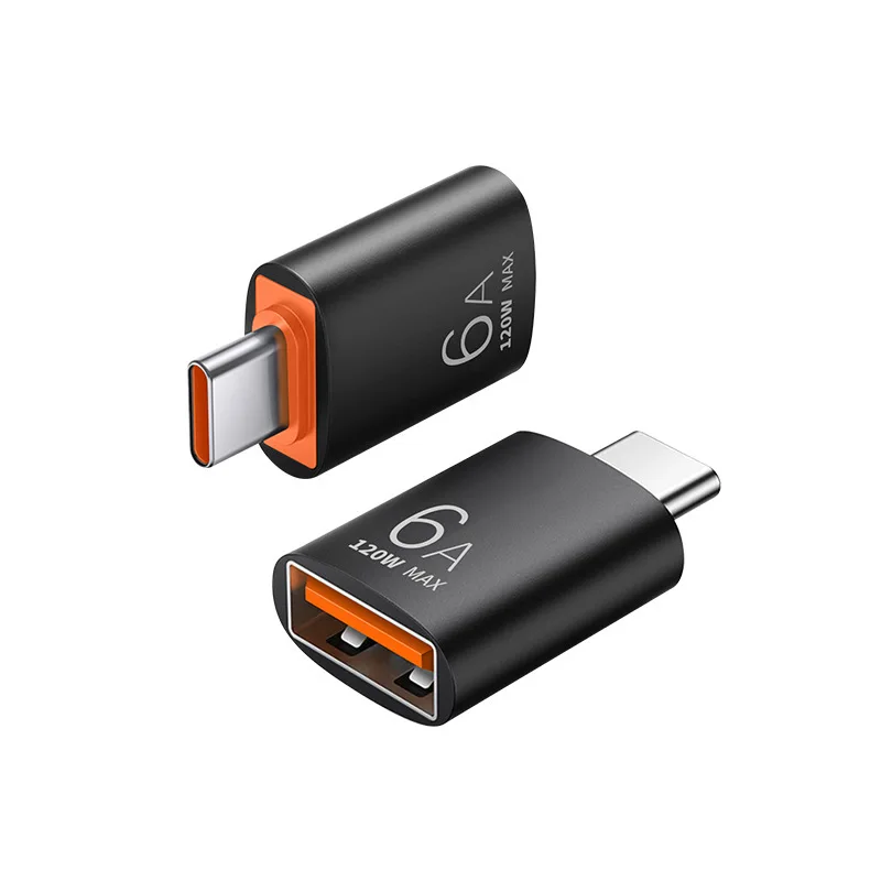 2025 6A USB إلى نوع C OTG محول 120 واط USB-C ذكر إلى نوع-c شاحن أنثى محول لماك بوك سامسونج نقل البيانات #4
