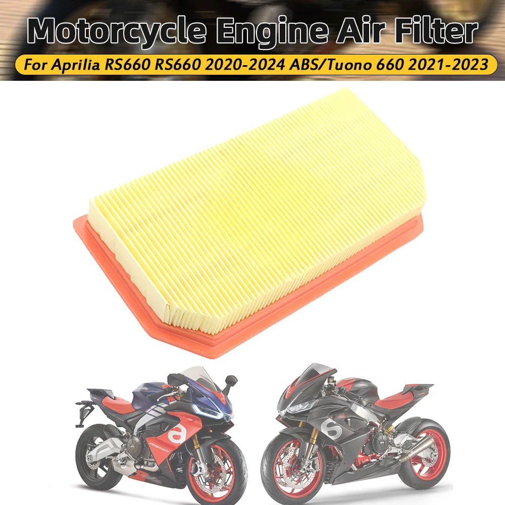 Motorcycle Air Filter Intake Element Air Purification Cleaner Clean For Aprilia RS 660 RS660 ABS 2020-2024 Tuono 660 2021-2023